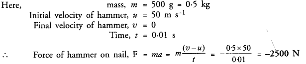 NCERT Solutions for Class 9 Science Chapter 9 Force and Laws of Motion 12